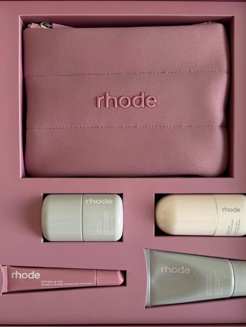 Rhode Baby Bubble Bag in Pretzel and Peptide Lip Tint in Lemontini🩷💛